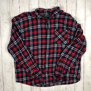Vintage Woolrich Red Long Sleeve Flannel Shirt